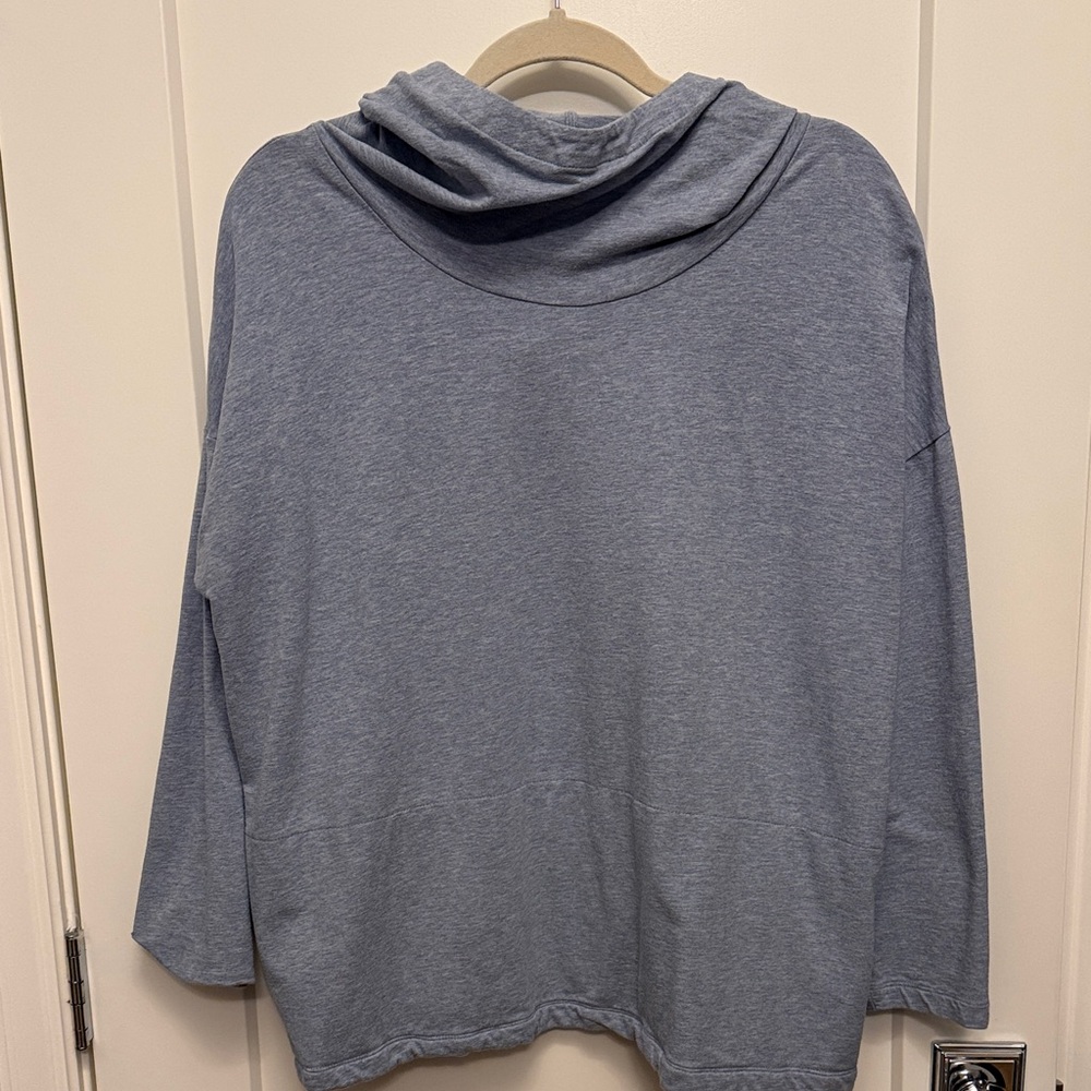 Cozy Blue Cowl Neck Sweatshirt from J Jill